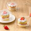 50 or 100 Pack Clear Plastic Containers with - Disposable Takeout Boxes for Strawberry