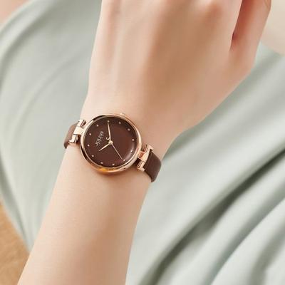 [JULIUS] JULIUS Damen-Armbanduhr mit Lederarmband JA-1313