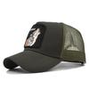Animal Baseball Embroidered Cap Wolf Pattern Mesh Cap In A Variety Colors Of