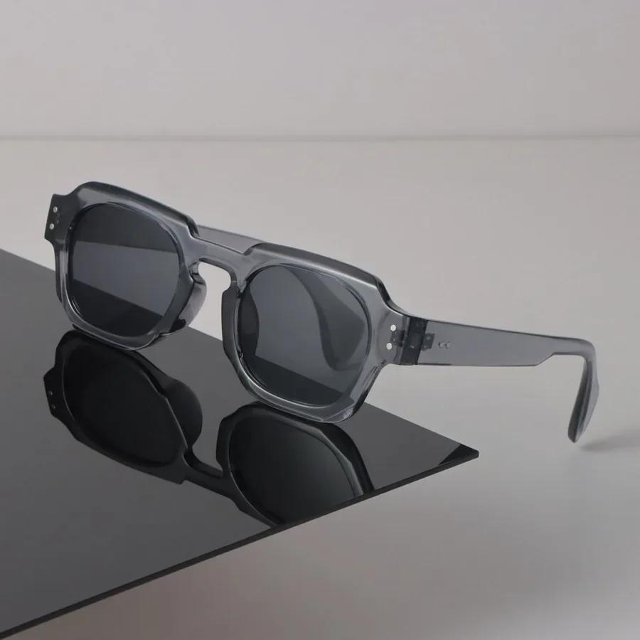 Vintage Rectangle Sunglasses for Women Men Fashion Designer Luxury Brand Casual UV Protection