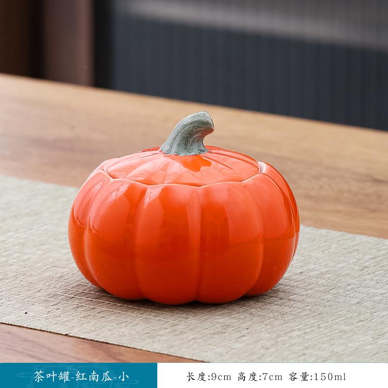 

Креативная керамическая банка для хранения в форме тыквы и фруктов, герметичная банка для косметики и парфюмерии, емкость для приправ, коробка для хранения, домашний декор