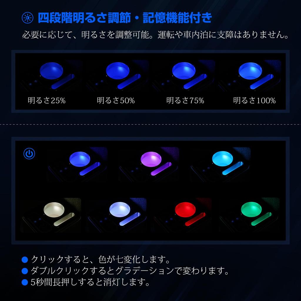 BUYFULL Konzolový box pro Sienta 10 Loketní opěrka s dýcháním Velká kapacita Nápoj USB RGB LED PU Snadno kompatibilní se sérií Sienta 170 a pozdním červencem 2015