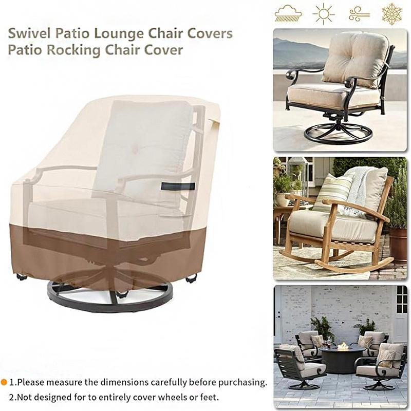 1PC 420D Waterproof Dustproof Chair Protector Quick Installation All Weather Chair Protection Oxford Cloth Chair Cover 84x89x98cm