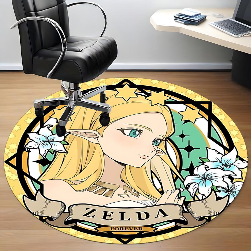 1pc Legend Zelda Office Round Area Rug, Under Office Chairs Bedroom Living Room Home Decor A1016248