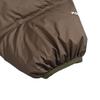 North Face Warm and Windproof Spliced Down Jacket for Women, Brown and Green