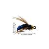 5/10pcs Fly Shape Fishing Bait Lures with Box Artificial Insect Fishing Bait Fast Sinking Brass Bead Head Scud Fly Worm Trout