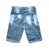 Men's Jeans Shorts Ripped Distressed Denim Shorts With Broken Hole Distressed Stretchy Jeans Ripped