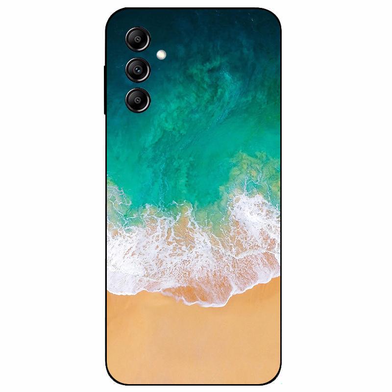 For Samsung A14 4G A 14 M14 5G Case Painted TPU Soft Silicone Black Funda for Samsung Galaxy A14 A145F Bumper GalaxyA14 M 14 Bag
