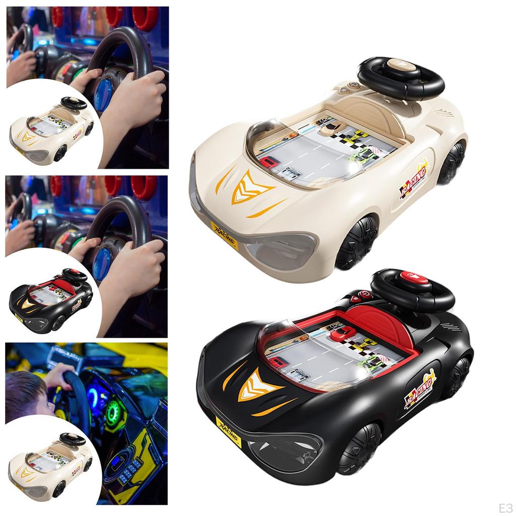 Adventure Car Steering Wheel Toy with Music Educational Simulation Driving Game for Kids
