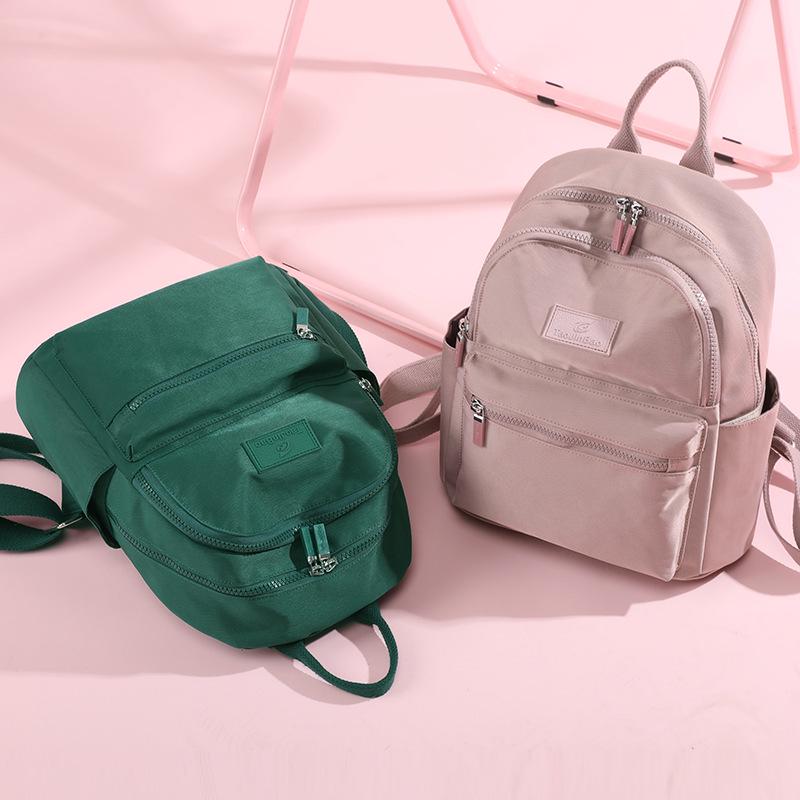 Women's 2025 Oxford Cloth Lightweight Canvas Travel Backpack - Versatile, Fashionable, and Casual Small Bag