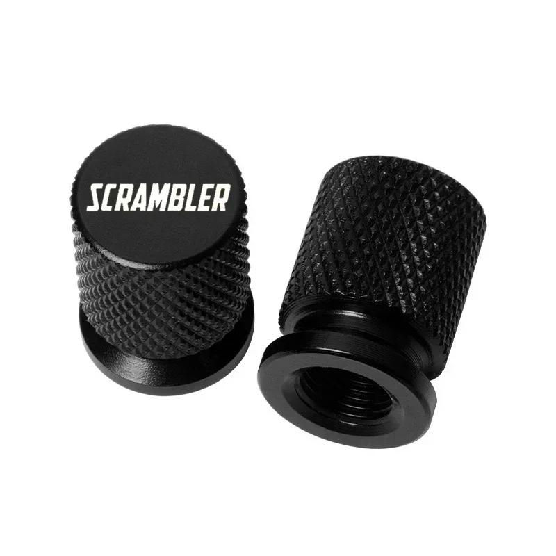 

For Ducati Scrambler 400 800 1100 125 250 350 450 2014-2025 2025 Motorcycle Accessories CNC Wheel Tire Valve Air Port Cover Caps чорний