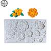 Camellia Flowers Shape Silicone Baking Mold Fondant Cake Cupcake Top Decorate Tool Cake Decorating Lace Flower Embossed Mold