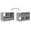 TV Stand with Drawers Grey Sonoma 79 x 40 x 48 cm
