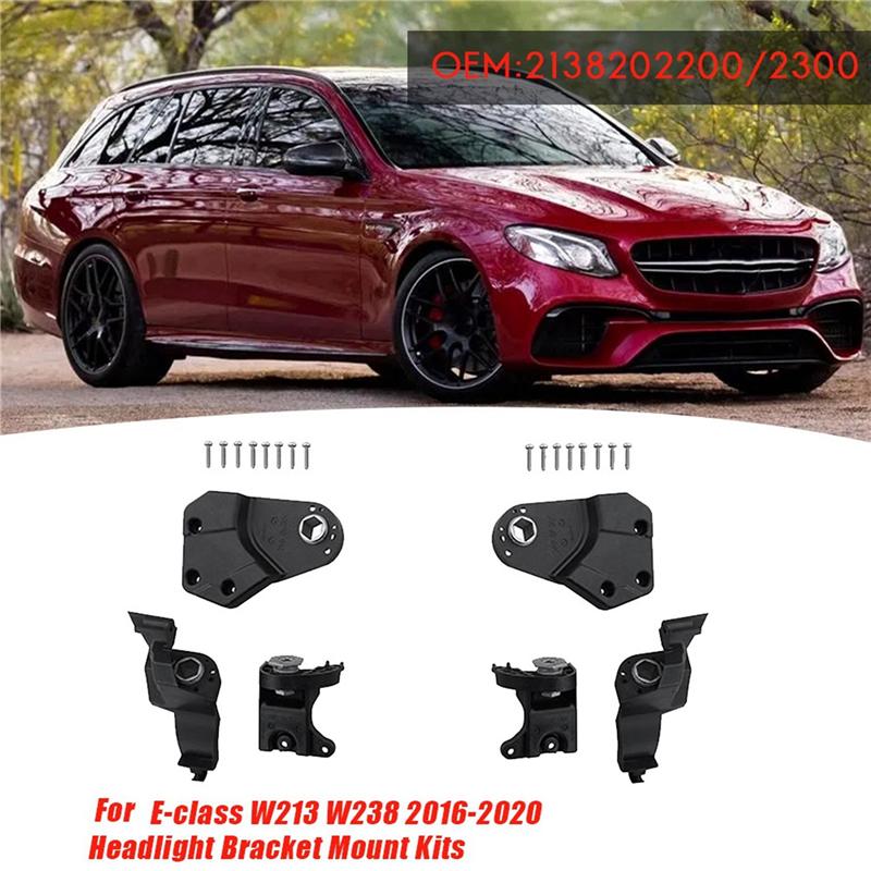A213800 Left Headlight Bracket Repair Kits for Mercedes Benz E W213 W238 2016- Headlight Fixed Holder Screw