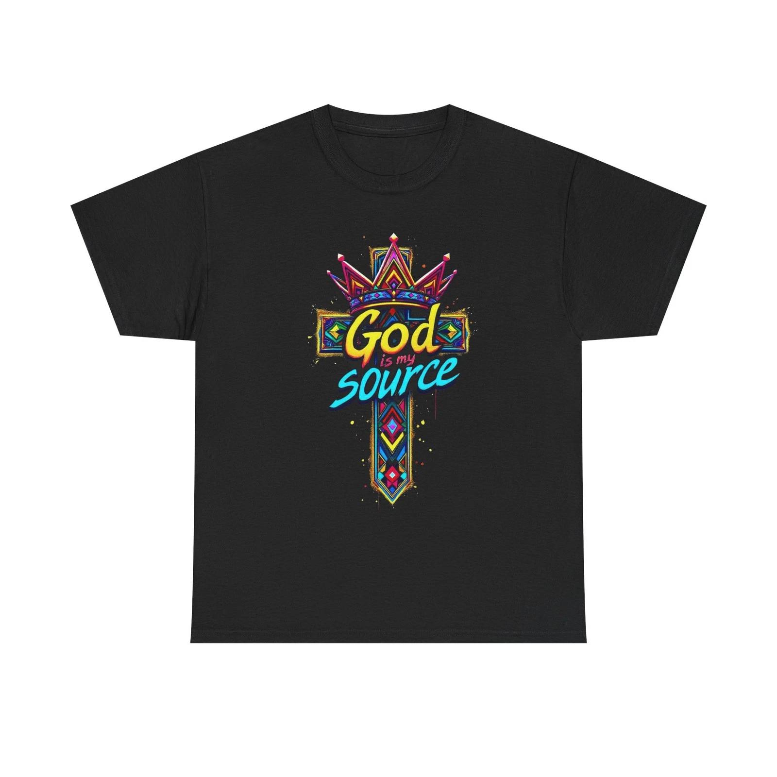 God Is My Source Unisex Heavy Cotton Tee M