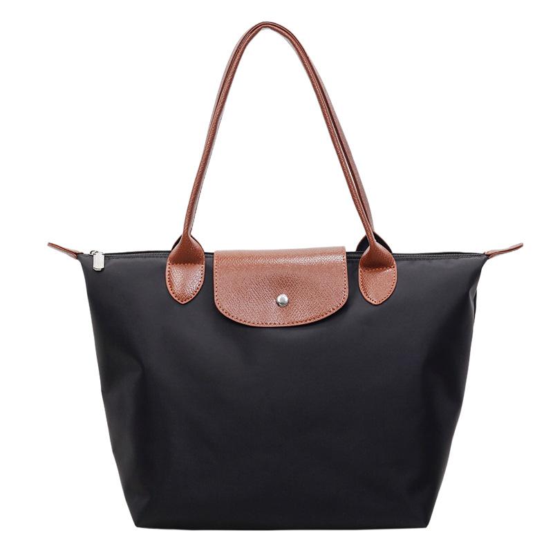 Women's Cross-Border Large Capacity Shoulder Bag - Solid Color, Fashionable Commuter Underarm Bag