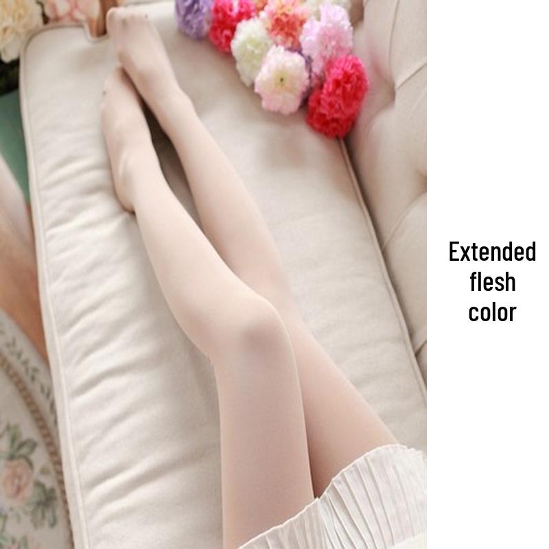 

Black & White Velvet Extra Long XL Pantyhose - Sexy Japanese JK Style Regular