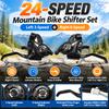 Mountain Bike Shifter Set with Integrated Brake Lever, 3x7/3x8 Speed, Clamp-On