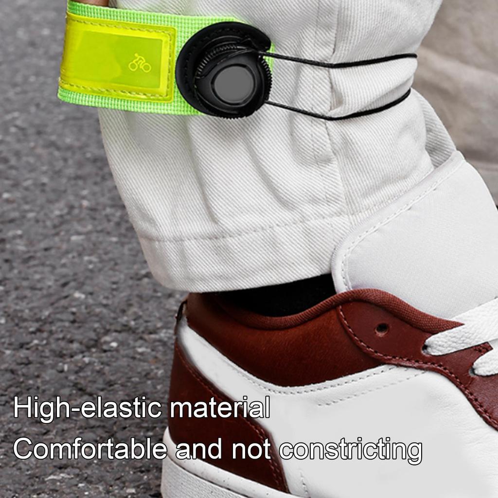 1PC Bike Pants Leg Strap Reflective Bicycle Trousers Band Bike Trousers Strap For Cyclists Bikers Hikers Women Men Daily Commute
