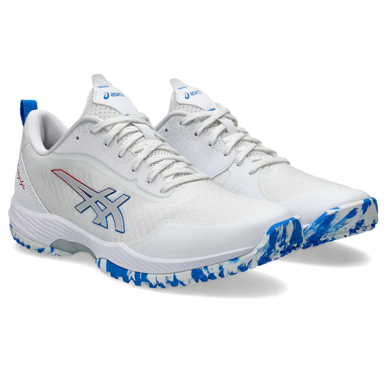 

Теннисные туфли PRESTIGELYTE 5 OC 1043A022 унисекс 101 см 3E [ASICS] (Белый/Электрический синий) 23,0