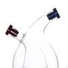Transparente 2-in-1-Essig- und Ölflasche Getrennte Fächer mit Gummistopfen zum Kochen Multifunktional