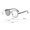 Fashion New Photochromic Multifocal Glasses Trendy Color Changing Reading Glasses Vintage Round Presbyopia Sunglasses +1.0+3.5