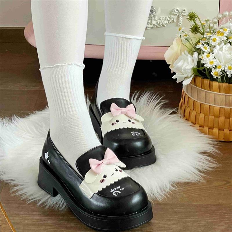 Raised thick-soled cute round head uniform shoes 2025 spring and autumn new original JK super soft Lolita girl college style