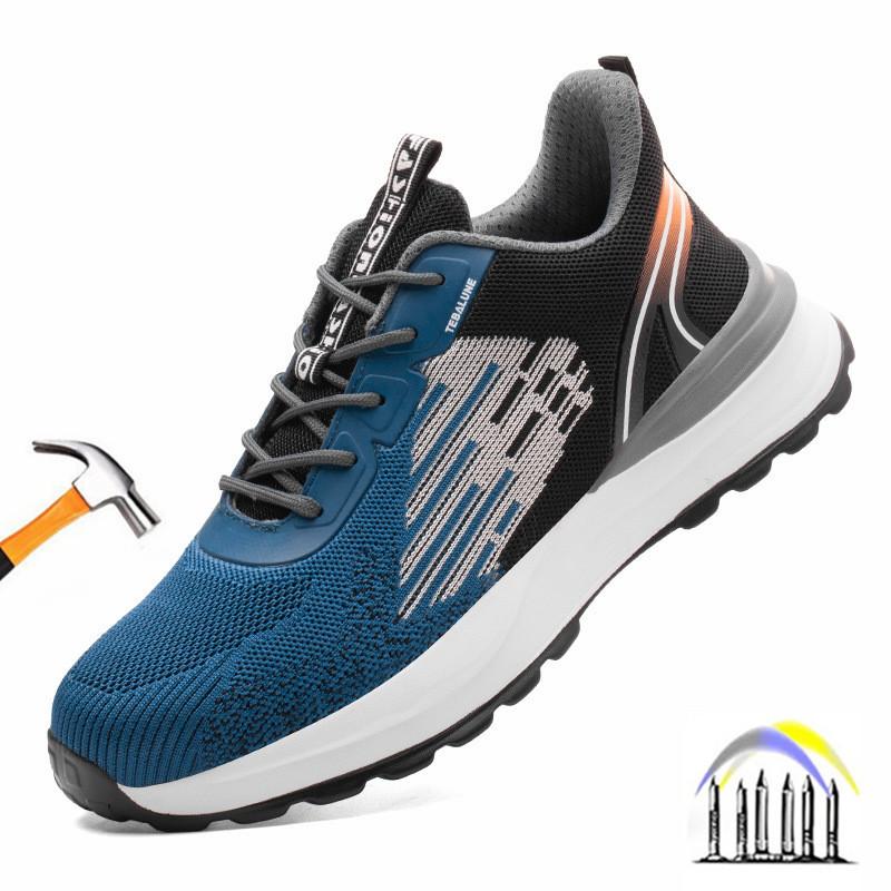 

plastic toe safety boots lightweight ventilated safety shoes anti smash shoe puncture proof comfortable work shoes for men women 37