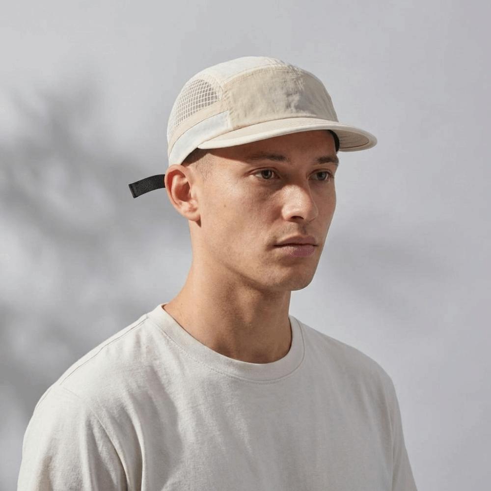 Color-Blocked Quick-drying Baseball Cap Soft Brim Mesh Running Caps Daily Wear