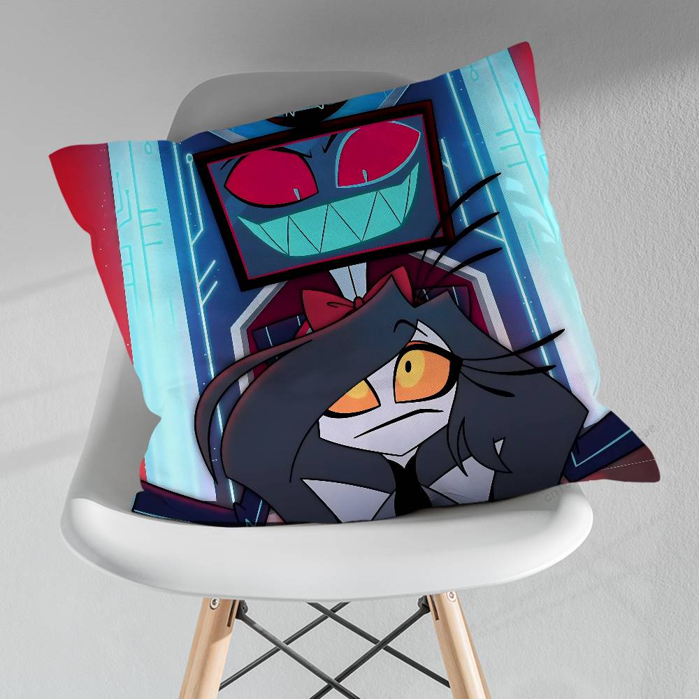 HHazbin Vox Hotel Vertraue Uns Kissen über Wohnzimmer Sofa Kissenbezug Heimdekoration Schlafzimmer Zimmer Bett Kissenbezug