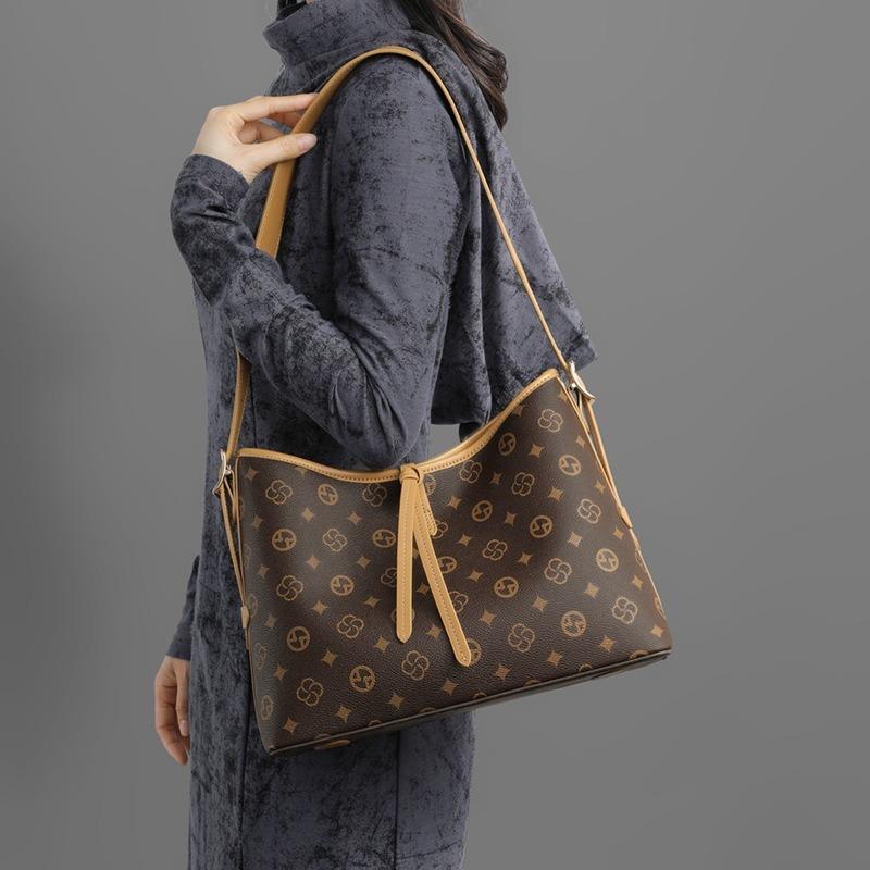 Tasche Damen neue hochwertige strukturierte Damen-Taschen Nische exquisite Mode leichter Luxus Druck Pendler Einzel Schulter Damen