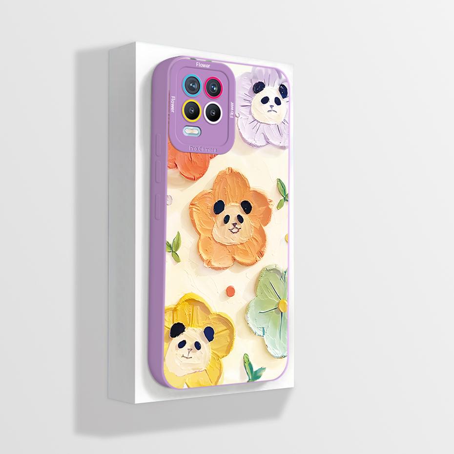 For Realme 8 Case Realme 8 5G Phone Case Realme 8i Case Realme 8 Pro 8s Aesthetic Cartoon Astronaut Square Shockproof Back Cover