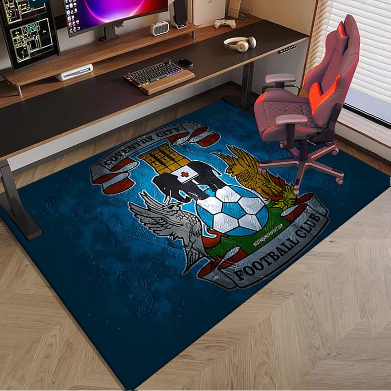 Newcastle United Crest Printed Area Rug for Office, Chair Rug, Decorative Carpet Floor Mat, Large Size Fan gifts Christmas gifts
