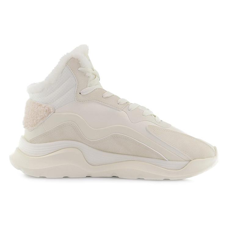 Anta Life Collection Abrasion Resistant Slip Resistant High top Sports Casual Shoes Women's Light Beige White 922148971-1