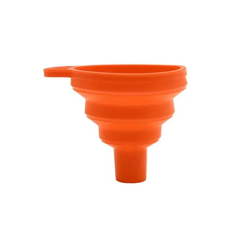 Silicone Funnel Gel Foldable Collapsible Fill Hopper S/L for Kitchen Jar Bottle Feeder Wine Auto Engine Oil Petrol Transfer