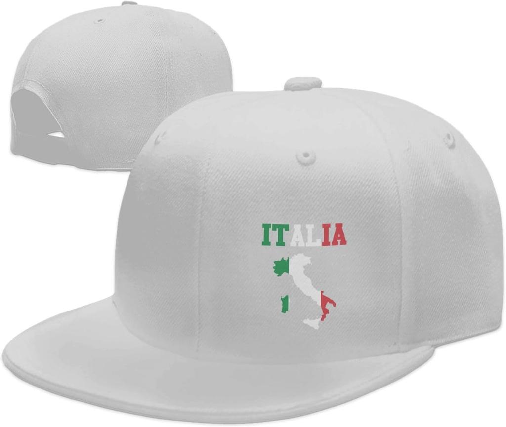 Italia Italy Italian Snapback Hat Hip Hop Style Flat Bill Brim Hats Baseball Cap