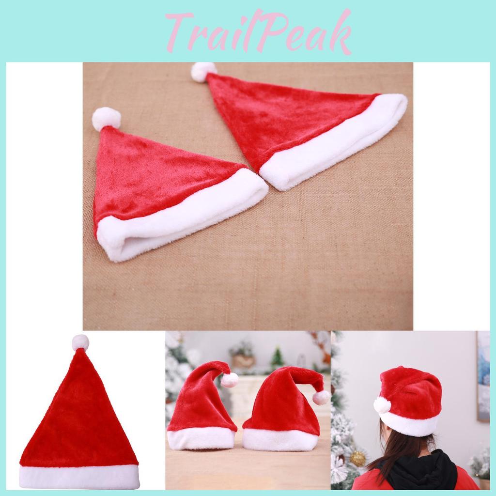 Luxurious Short Pile Christmas Hat With Oversized Ball For Elegant Festivities