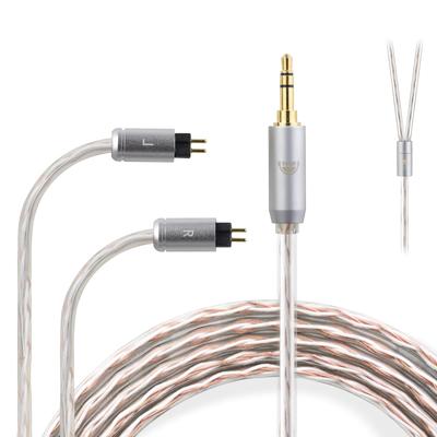 Okcsc JBX Recable Cable 2Pin Cable Earphone Cable Custom IEM 2 Pin 4 Cores for OFC KZ Compatible with 0.78mm BA10/AS10/ZS10/ZSR/etc. 3.5mm