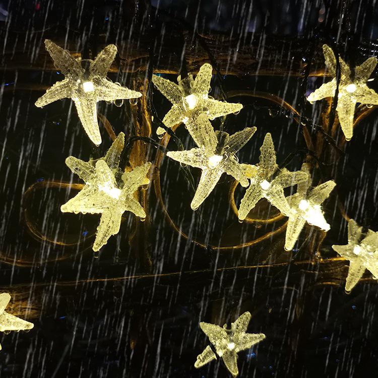 Starfish Solar String Lights – Outdoor Waterproof Decoration for Gardens, Balconies, and Courtyards