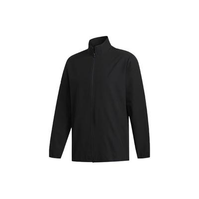 Golf Sport Windproof Woven Stand Collar Jacket Men Jackets Black FR4245