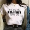 Harajuku Women Tshirt Feminists Tops Women Feminism GRL PWR Ullzang Tee Girl Power Retro Graphic T Shirt Grunge Aesthetic Ladies