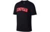 JSW Jumpman T Shirts Men's Black Crew Neck Moderate Straight