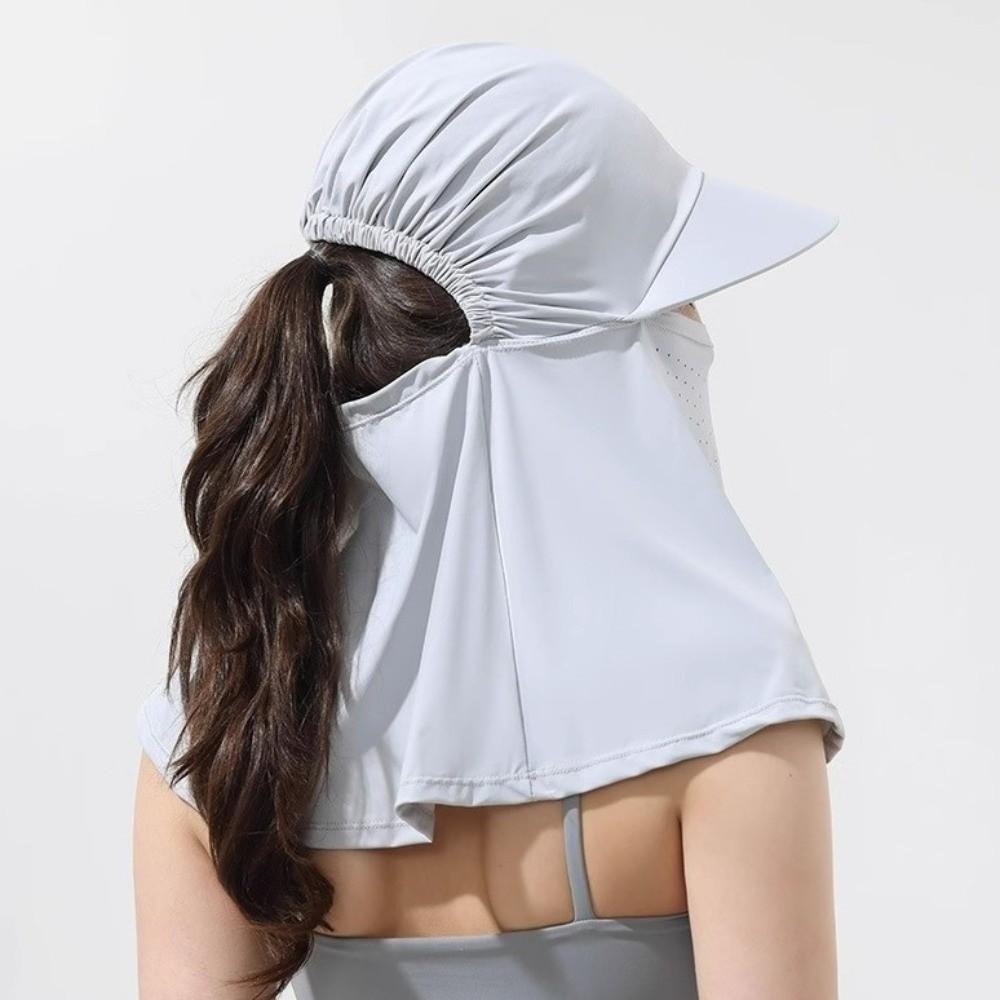 Integrated All-in-One Sun Hat Ice-Silk Sun Proof Face Mask Outdoor Cycling