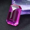 CERTIFIED Ruby Pink Loose Gemstone Natural 9.95 Ct Emerald Shape Ring Size AR-3704-SA