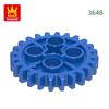 72Pcs/lot NO.3648 24 Gears Worm Gears Block Moc Colour Accessories Works With featuring Brick DO IT YOURSELF Children's Toy Assembly Parts