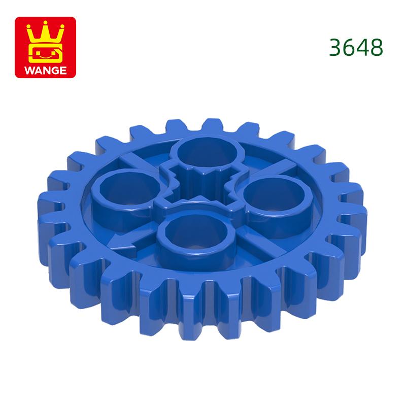 72Pcs/lot NO.3648 24 Gears Worm Gears Block Moc Colour Accessories Works With featuring Brick DO IT YOURSELF Children's Toy Assembly Parts