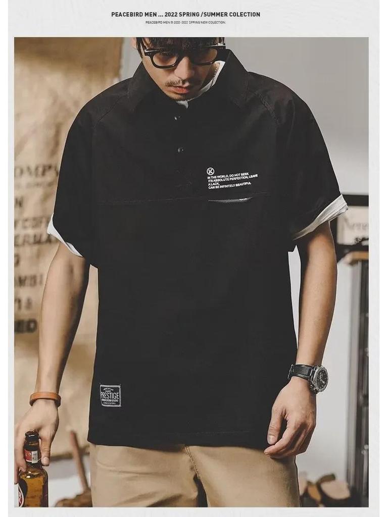 Men's Trendy Slim Fit Korean Polo Shirt - Short Sleeve, Summer 2024 Collection