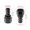 X AUTOHAUX Push Lock Hose Fitting Barb End Adapter Fuel Line Fitting 6061