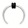 Drperfect Surgical Steel Septum Rings for Women Men Small Cute CZ Dangle Septum Nose Lip Helix Tragus Cartilage Piercing Zircon
