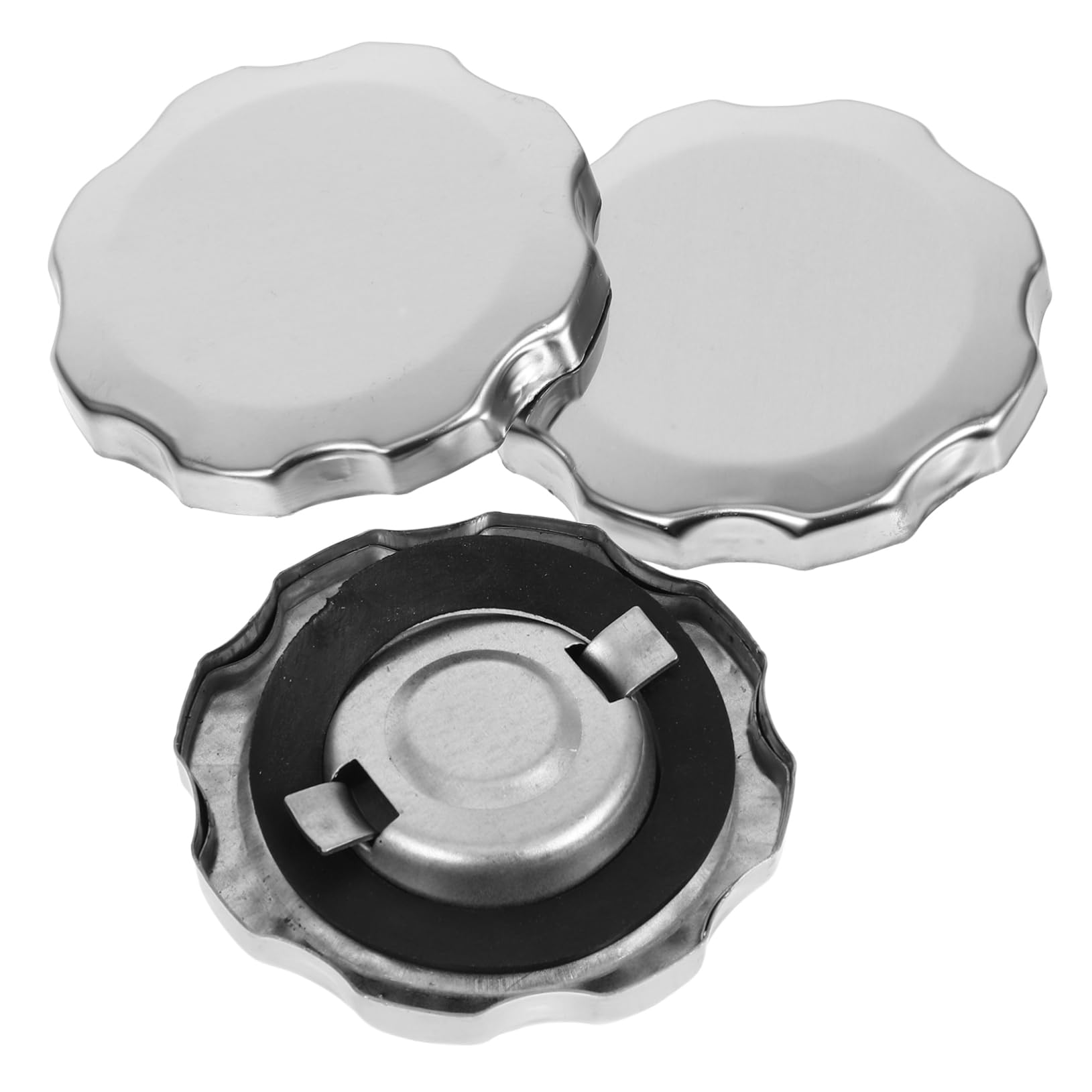 

Abaodam 3pcs Fuel Tank Cap Mini Motorcycle Gas Cap Generator Motor 7.00X7.00X4.80CM серебряный